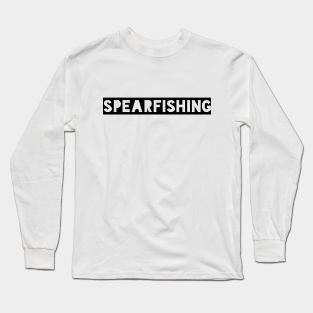 Spearfishing diving scuba Long Sleeve T-Shirt by Coreoceanart